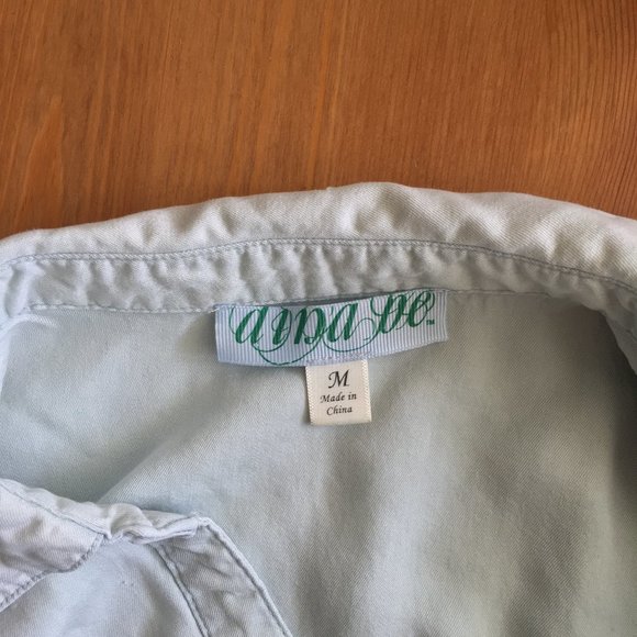 Aina Be Chambray Roll Tab 3/4 Sleeve w/ Pockets - Picture 6 of 6